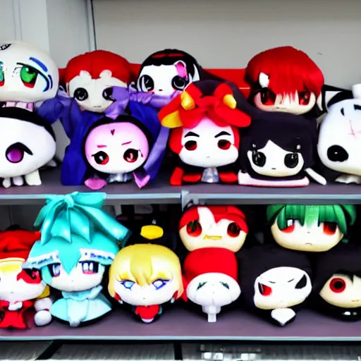 Image similar to terrifying touhou plushies