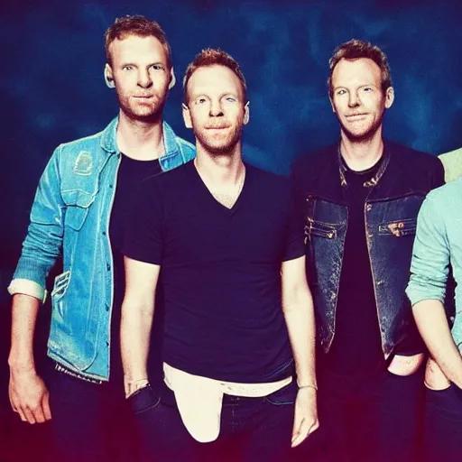 Prompt: The band Coldplay if they would've decide to try and make music