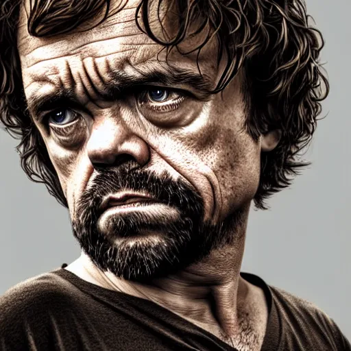 Image similar to peter dinklage as john locke in lost, digital painting, extremely detailed, 4 k, intricate, brush strokes, mark arian, artgerm, bastien lecouffe - deharme