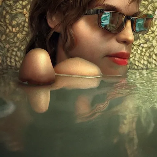 Prompt: random pic, realistic, wide focus, 8k ultra, soft light, RTX on, VFX, octane render, pixiv, pinterest, colorful, more reflection, insanely detailed, art by famous artist, art by Laurie Lipton