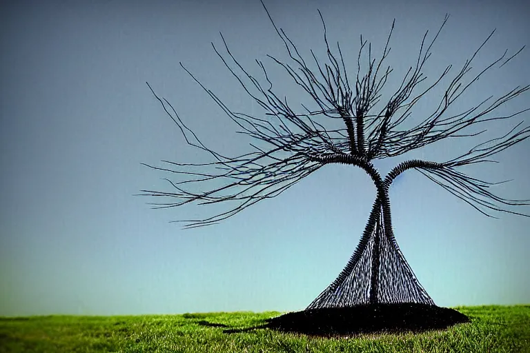 Image similar to wire tree, by kevin iris