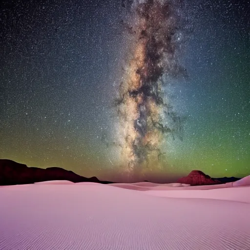 Image similar to milky way over the white sands national park in new mexico, united states