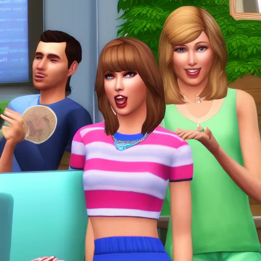 Image similar to of taylor swift as a sims 4 sims