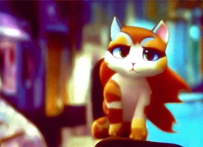 Image similar to littlest pet shop cat in bladerunner ( 1 9 8 2 )