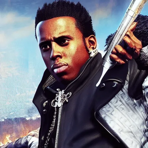 Image similar to Puff Daddy in Final Fantasy XV