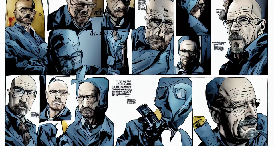 Image similar to walter white as cypher from valorant