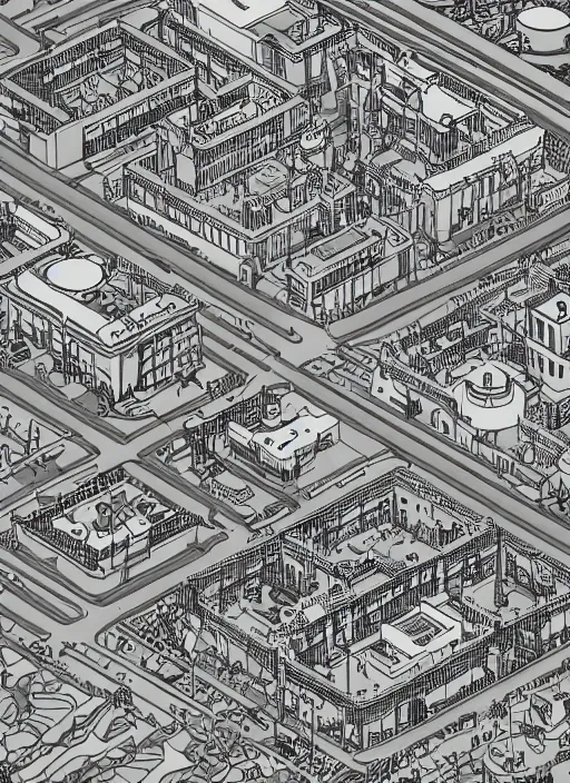 Image similar to dolores park isometric, an ultrafine detailed illustration by james jean, intricate linework, bright colors, behance contest winner, vanitas, angular, altermodern, unreal engine 5 highly rendered, global illumination, radiant light, detailed and intricate environment