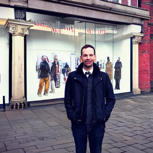 Prompt: “Andrew Tate standing outside Bootle Strand in Liverpool, photorealism, 8k, intricate details”