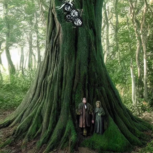 Prompt: lord of the rings trees