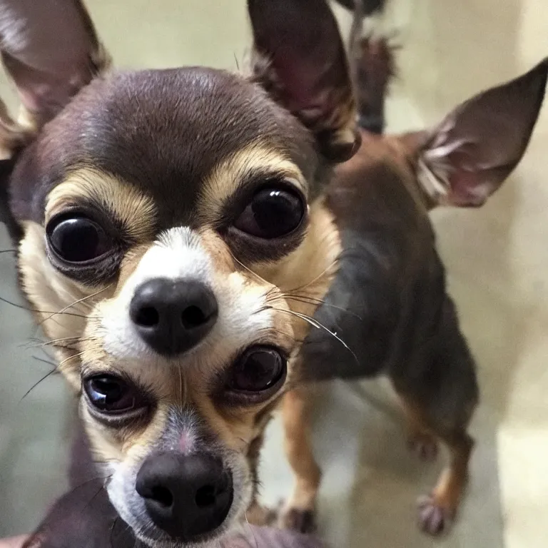 Prompt: scary chihuahua, realistic