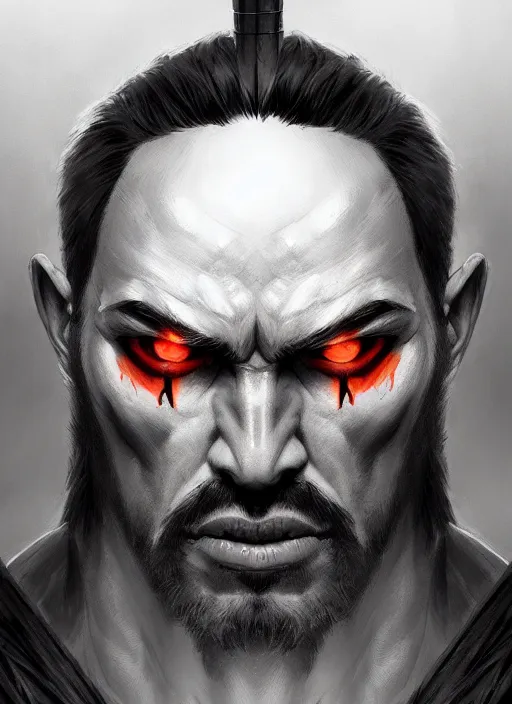 Image similar to symmetry!! portrait of angry! barbarian, intricate, gritty, highly detailed, digital painting, artstation, concept art, smooth, sharp focus, illustration, art by artgerm and greg rutkowski, 8 k