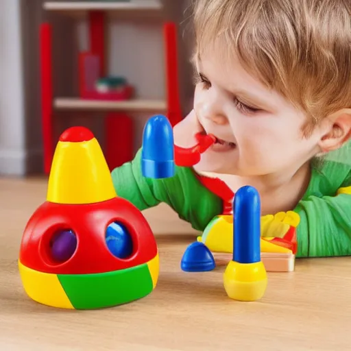 Prompt: Photo of a Carl Brutananadilewski Fisher Price learning toy for children