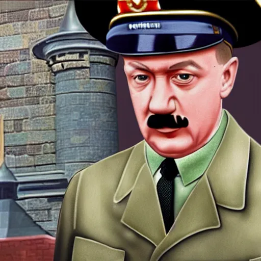 Prompt: hitler at disney world, photorealistic, 4k, high detial