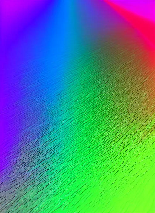 Prompt: Rainbow Canvas, deep black background, octane render, vray, shimmering, glossy, Fvckrender, geomerty, prism highlights, C4D, ray tracing reflections, prism shadows, diffraction, macro, flickr, 500px, photography, atmosphere, depth of field, grading, lumen reflections, golden ratio, hyper realistic, incandescent, rule of thirds