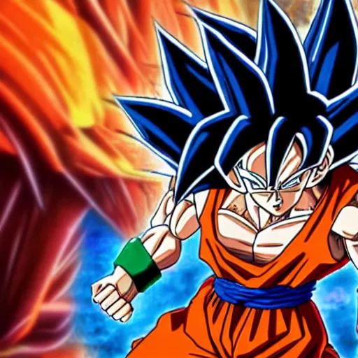 Image similar to goku with dreadlocks, dbz