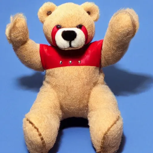 Prompt: “ Freddy Mercury as a teddy bear”