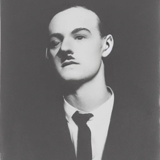 Prompt: a portrait of elliot page by man ray