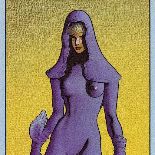 Image similar to a woman by moebius