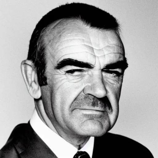 Prompt: a mugshot of sean connery from the year 2 0 1 4