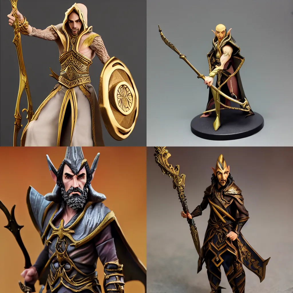 Prompt: Asmongold as a Elven Lord hasbro figurine. photo realistic, 8k