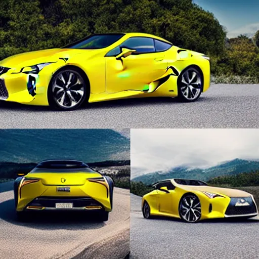 Image similar to yellow lexus lc 5 0 0