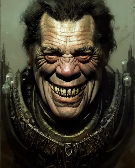 Image similar to portrait of lon chaney jr woldman universal pictures, fantasy character portrait, ultra realistic, concept art, intricate details, highly detailed by greg rutkowski, gaston bussiere, craig mullins, simon bisley