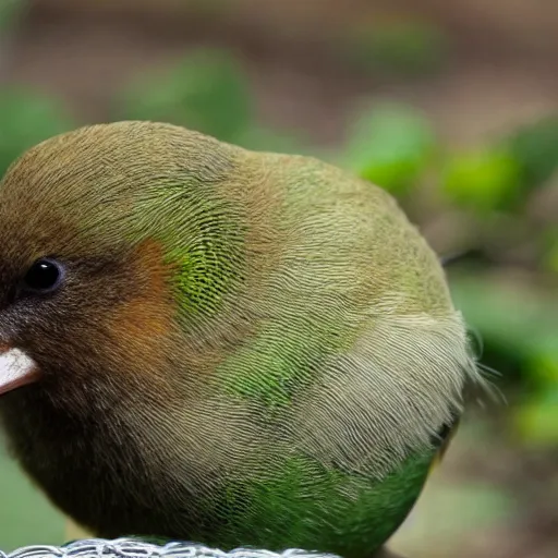 Image similar to a kiwi bird with a kiwi fruit