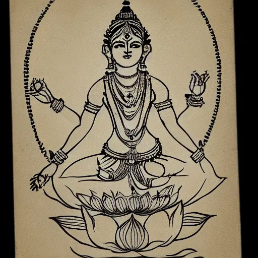 hindu gods drawings