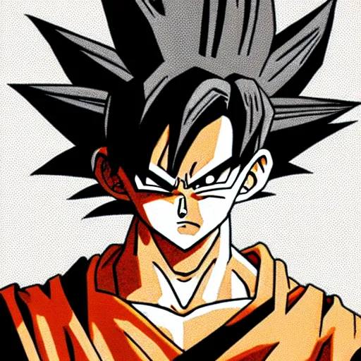 Image similar to Goku with an undercut haircut, Anime art, Bleach,