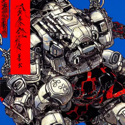 Prompt: a fullmetal wired neon robot crosses the tori gates between reality and simulation, hanafuda oil on canvas by ivan shishkin, james jean and yoji shinkawa