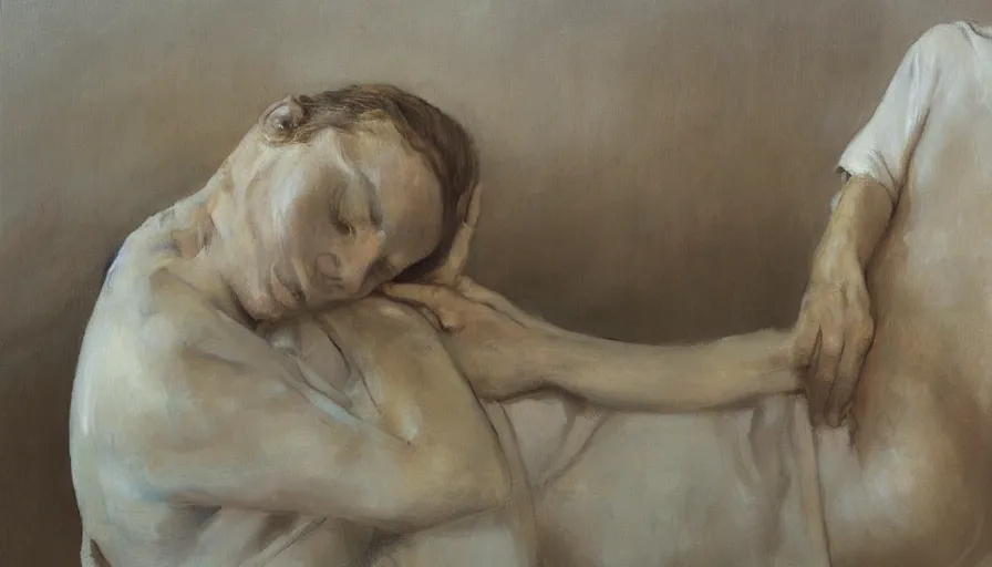 Image similar to painting by borremans, astral portal, detailed, stunning