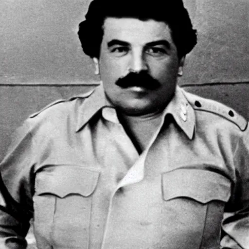 Image similar to Joseph Stalin as Pablo Escobar