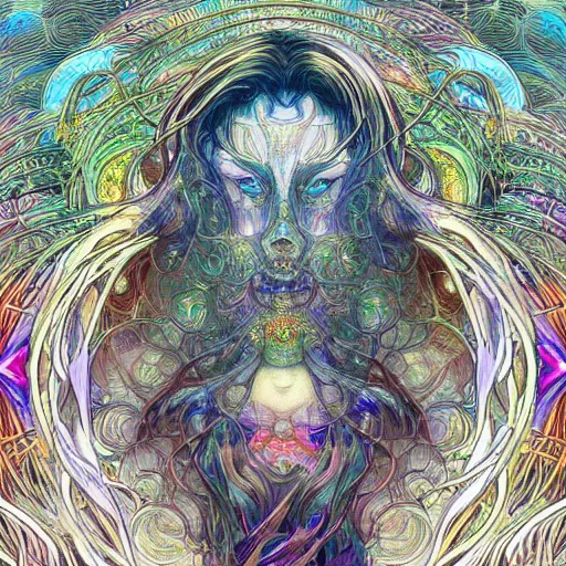 Prompt: transcendent metaphysical quantum crystalization of the ocean waves viciously attacking the wind and deepdream maximalist trippy psychedelic intense photo - realistic apophasis hyperrealism alphonse mucha yoji shinkawa apophasis shintaro kago apophasis hyperrealism photo - realistic photography lighting necromancer sorcerer deepdream maximalist trippy