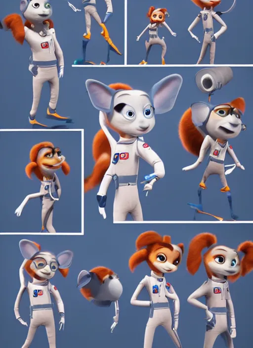 Image similar to astronaut pixar style, character adoptable, highly detailed, rendered, ray - tracing, cgi animated, 3 d demo reel avatar, style of maple story and zootopia, cool clothes, soft shade, soft lighting