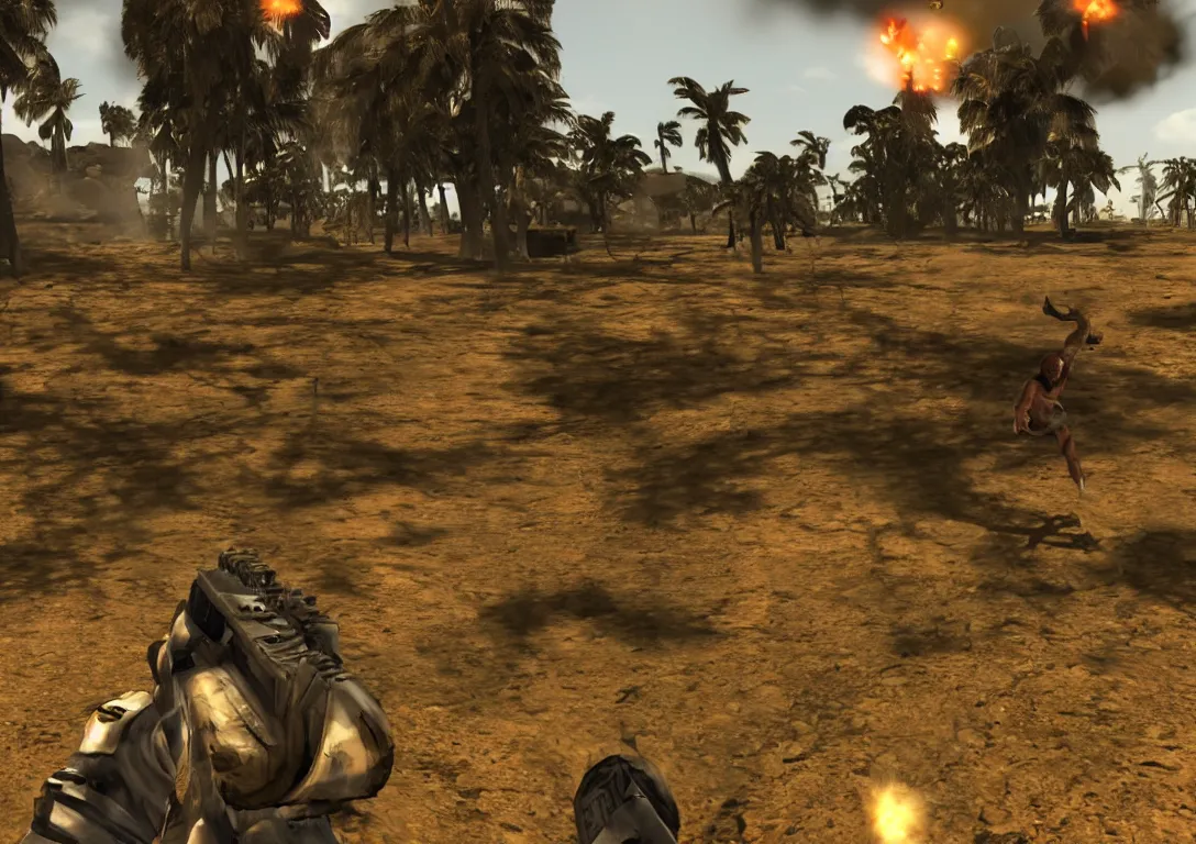 Prompt: Serious Sam screen shot