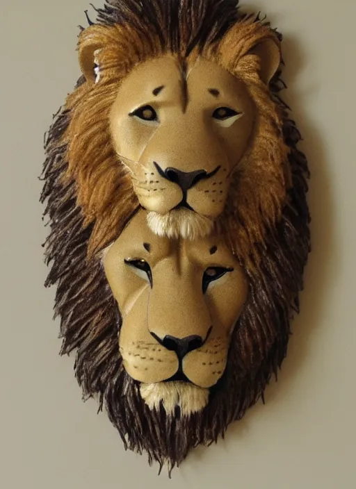 Image similar to lion in shape of hand