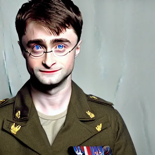 Prompt: Daniel Radcliffe starring in Saving Private Ryan