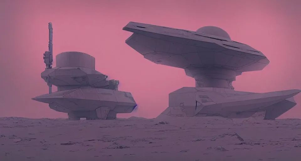 Image similar to space war between ( ( ( ( china ) ) ) ) and ( ( ( ( ( usa ) ) ) ), desaturated, moebius, complementing colors, maschinen krieger, beeple, film, atmospheric perspective