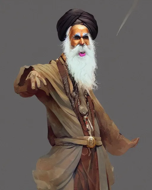 Image similar to full body portrait of Sadhguru, WLOP, Rossdraws, frank frazetta, Andrei Riabovitchev, Marc Simonetti, tranding on artstation