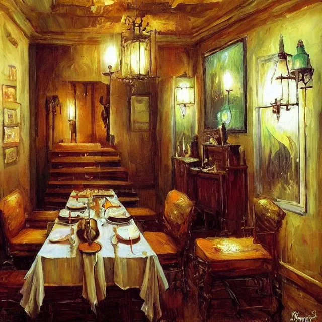 Image similar to a serene and tranquil dining room, haunted house, masterpiece, unease, grasping pseudopods, rhads!!!, magical realism, urban fantasy, ( h. r. giger )