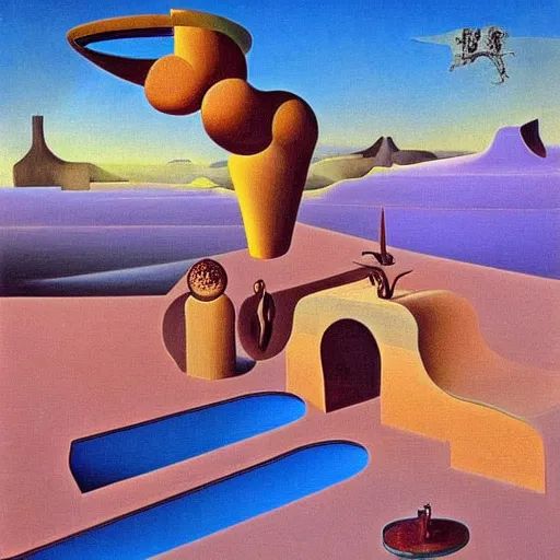 Prompt: isometric art by salvador dali