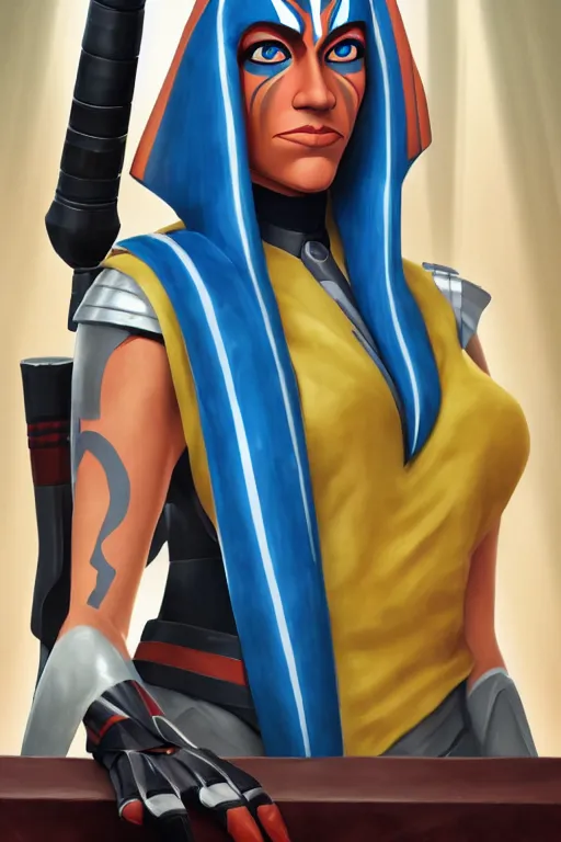 Image similar to portrait photo of ahsoka tano