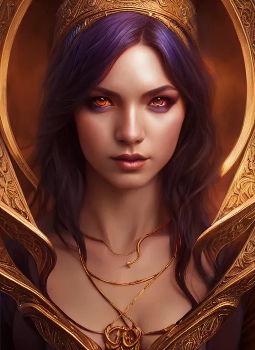 Image similar to photo of a gorgeous young sorceress in the style of stefan kostic, realistic, sharp focus, 8k high definition, insanely detailed, intricate, elegant, art by stanley lau and artgerm, sigma 85mm art