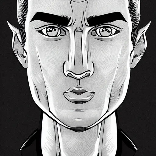 Prompt: Human face, Male, comic style, Highly detailed