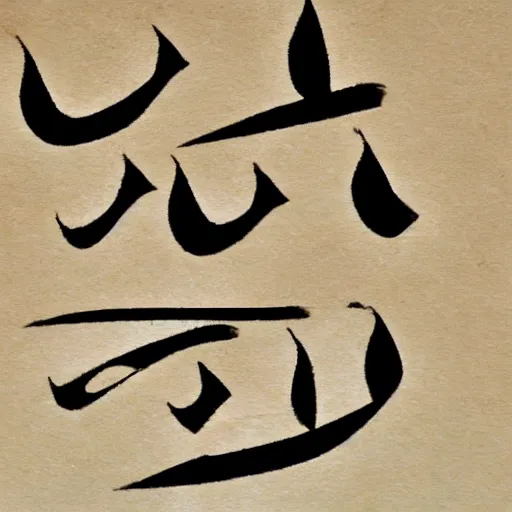 Image similar to poem written in arabic chinese script