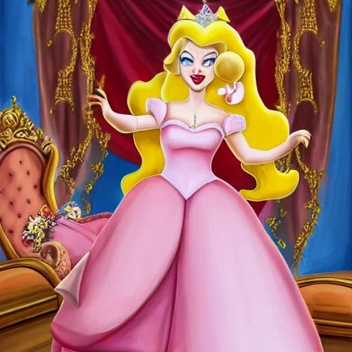 Image similar to professional portrait princess peach in an opera