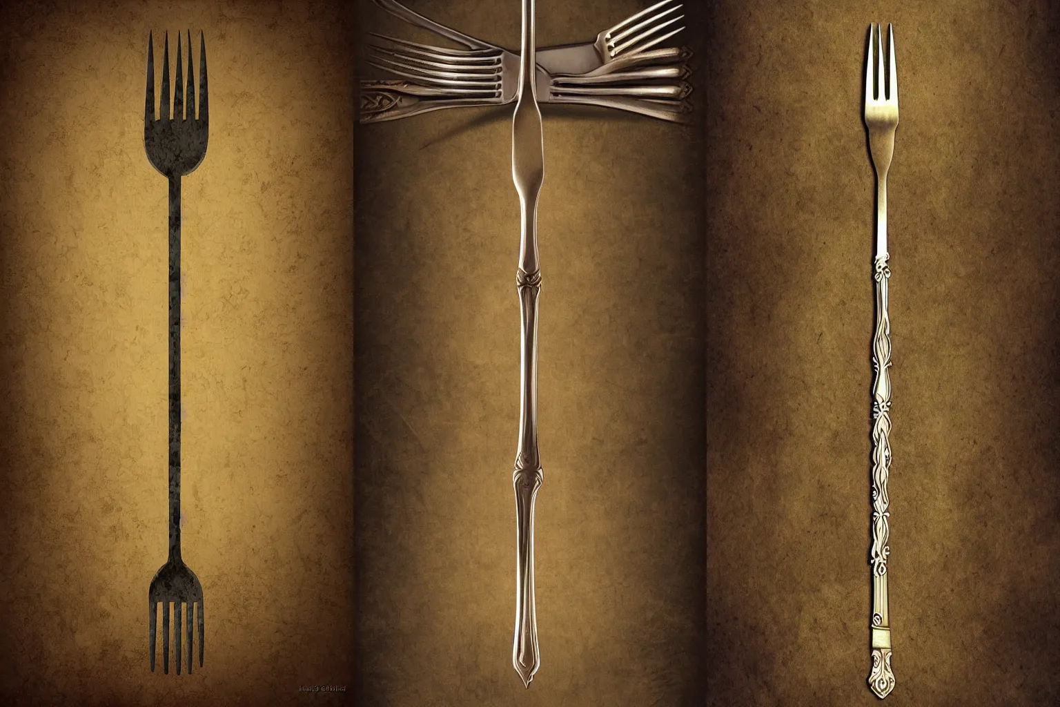 The fork to the eternal kingdom of fork fantasy Stable Diffusion