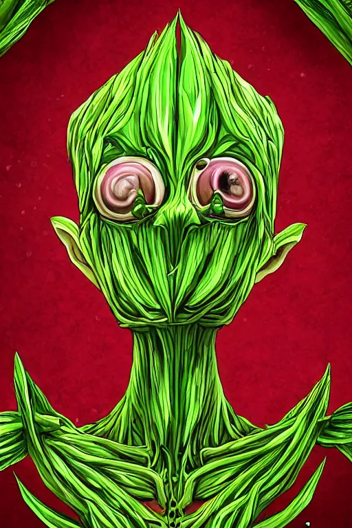 Image similar to radish humanoid, symmetrical, highly detailed, digital art, sharp focus, trending on art station, anime art style