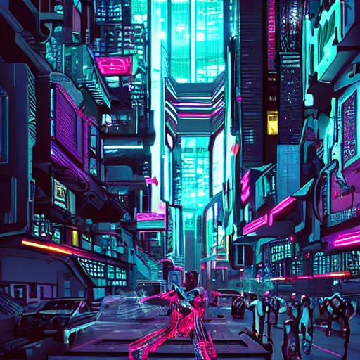 Prompt: artwork in the style of cyberpunk