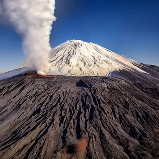 Prompt: mount saint helens erupting doritos